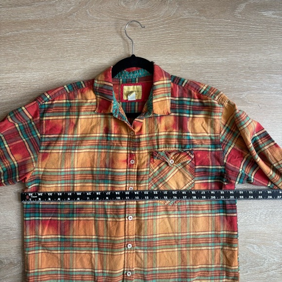 SUBLIME Upcycled Flannel with Crochet Train - Picture 8 of 10